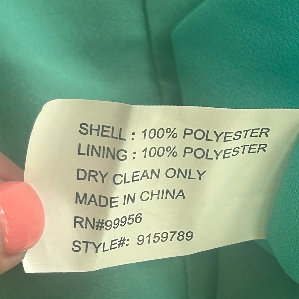 NWT Shoshanna Aqua Blue Green Dress Women’s 0 Sheath‎ A-Line Ruffle Pleated - Picture 9 of 10